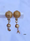 New Designer Fancy Golden Latest Earrings Collection E205
